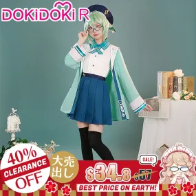 【  Ready For Ship】【Clearance Sale】【Size S-3XL】【Last Batch】 DokiDoki-R Game Genshin Impact Cosplay Costume Cute ONEPLUS Sucrose JK Uniform