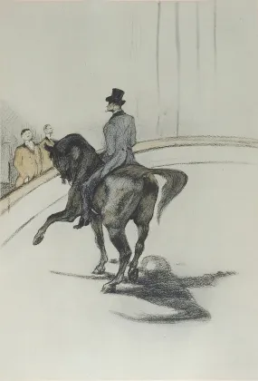 1950's Toulouse-Lautrec Horse & Rider