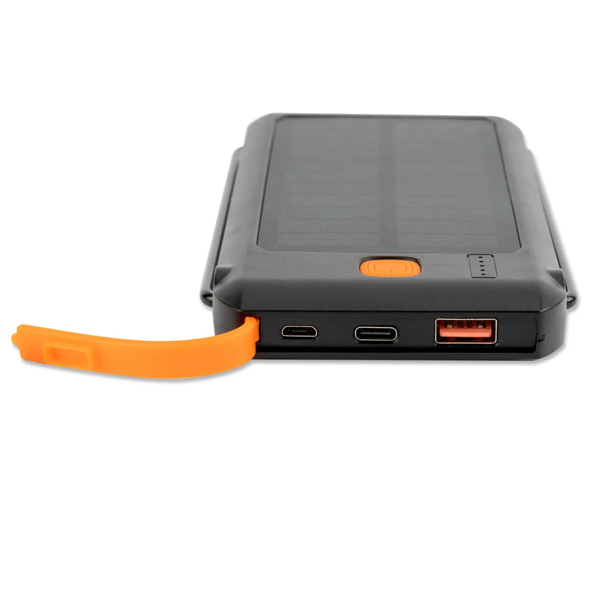 4smarts TitanPack Flex Solar 18W Powerbank 10.000mAh USB-C & USB-A m. Lommelygte - Sort