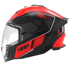 509  Delta V Carbon Ignite Snowmobile Helmet Heated Visor Vented Racing Red FMVSS 218