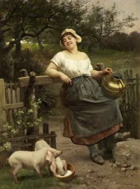 A Peasant Girl, Brittany, France