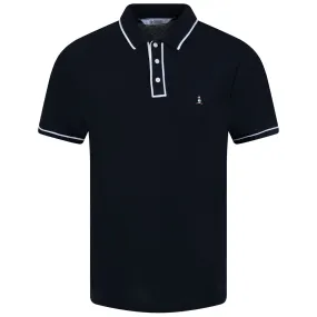 Archive Organic Cotton Earl Mesh Polo Dark Sapphire - SS24