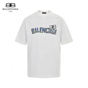 Balenciaga Graphic Logo T-Shirt (White)