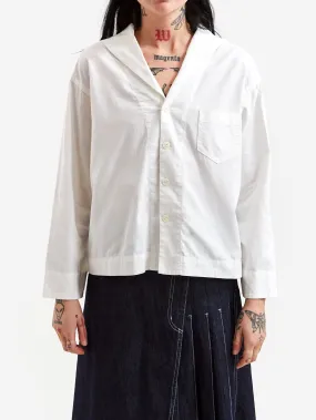 Beams Boy Sailor Collar Long Sleeve Shirt - Off White