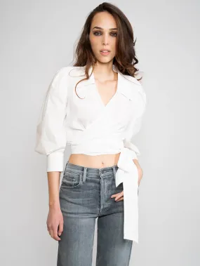 Blusa con Scollo a V Bianco