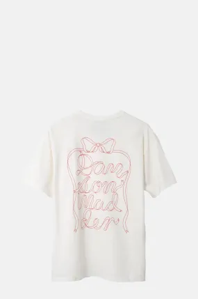 Bow Logo S/Slv Tee White