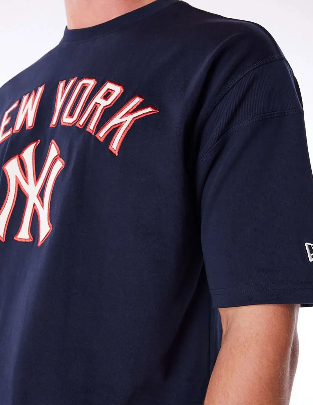 Camiseta New Era Mlb Yankees Rib Infill Azul