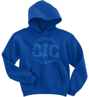 Catalina Island Camps Distressed Print Hoodie