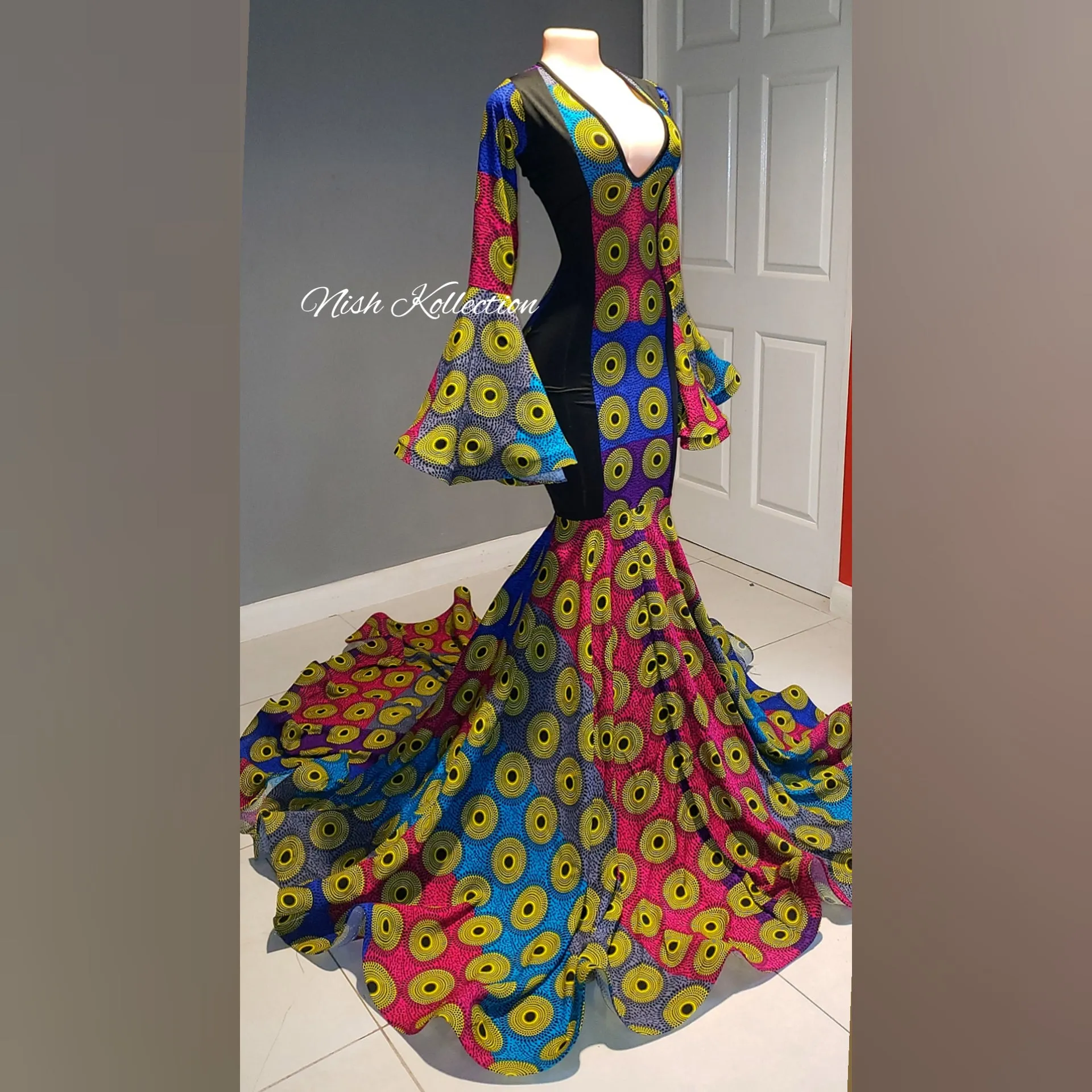 Chioma Adelé African Print Mermaid Dress