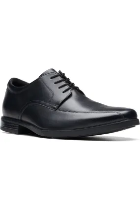 Clarks Howard Over in Black Leather