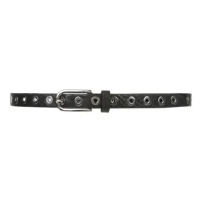 Cool narrow belt with details / 11478 - Silver