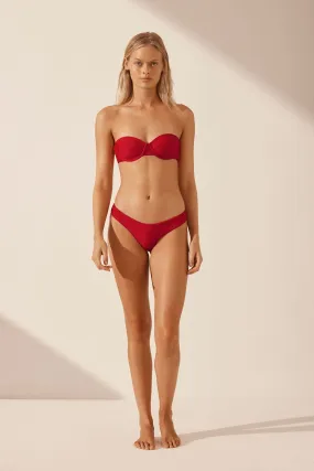 DAIQUIRI BALCONETTE TOP - SAILOR RED