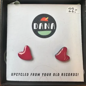 Dana Jewellery Red Heart Studs