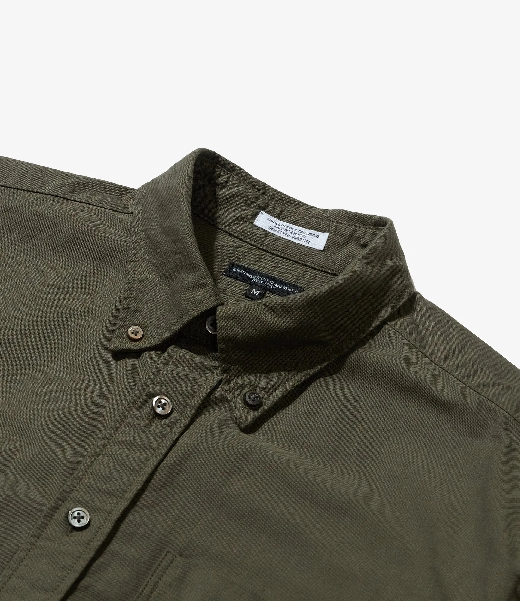 Engineered Garments 19 Century BD Shirt -  Olive Cotton Oxford