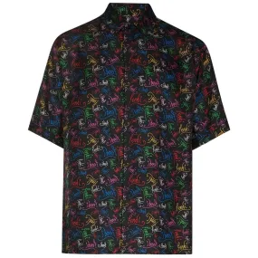 Fendi All Over Logo Silk Shirt