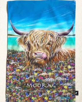 Hope Blamire - Moorag Cow Tea Towel