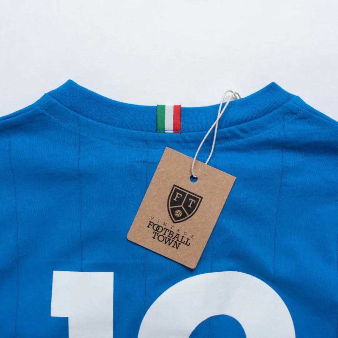 Italy Retro with Laces 'Gli Azzurri' Tee