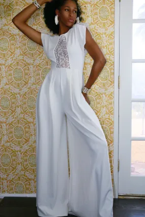 Live: 56 Vintage 70’s Lace and Polyester Jumpsuit