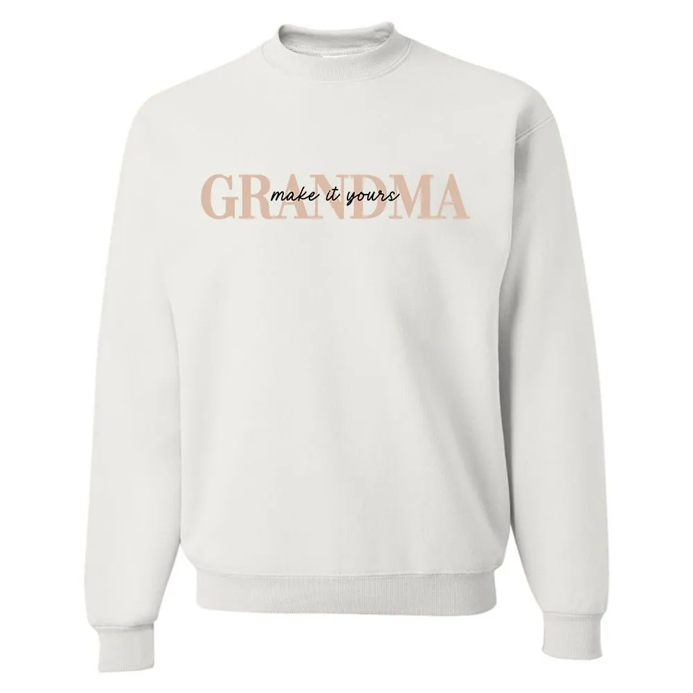 Make It Yours™ 'Grandma' Crewneck Sweatshirt