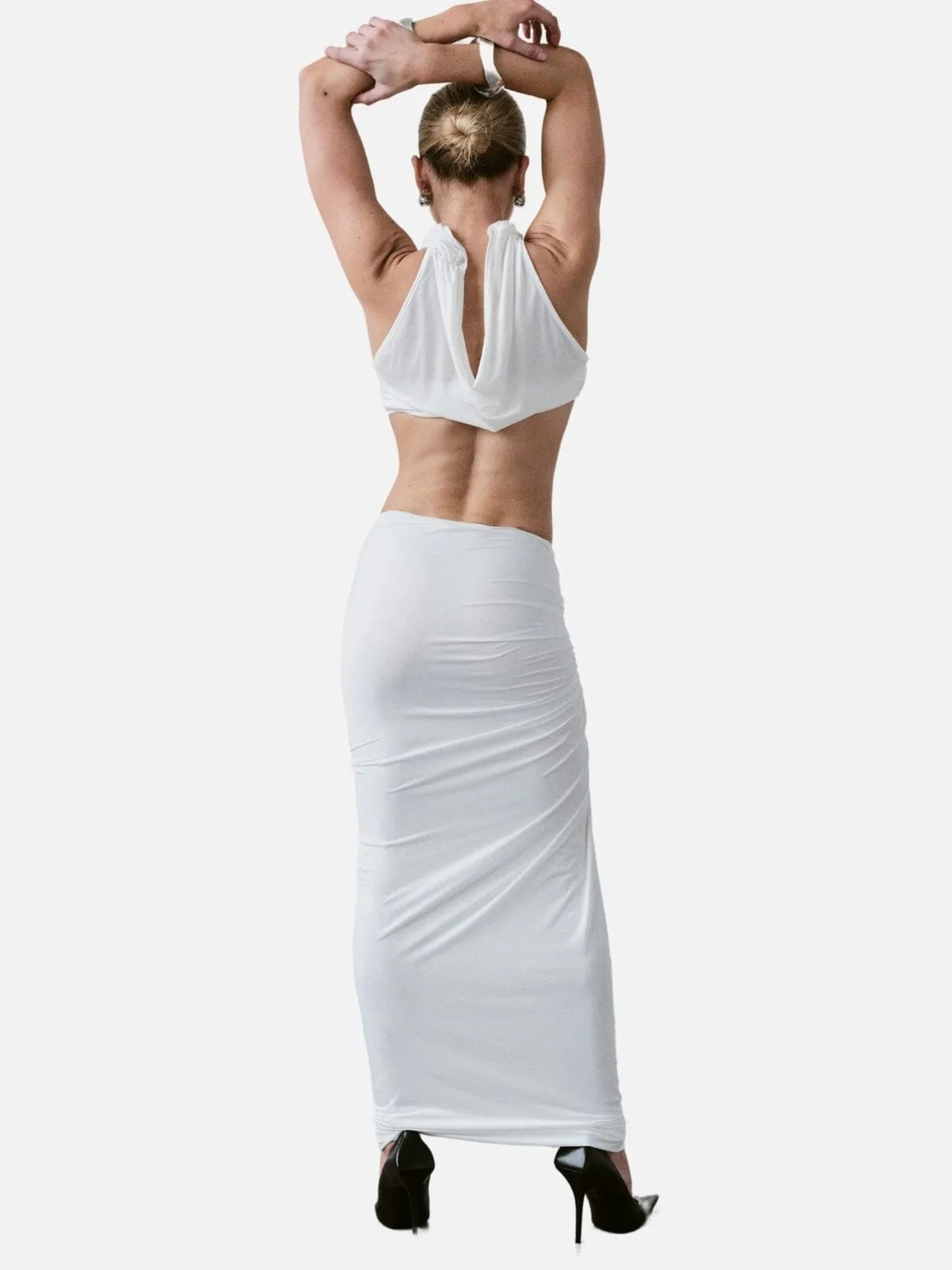 Manhattan Maxi Skirt - White