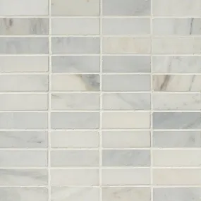 Marble Tile Collection Arabescato Carrara 1"x3" In 12"x12" Mesh