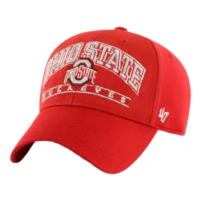 Ohio State Buckeyes Fletcher MVP Scarlet Adjustable Hat