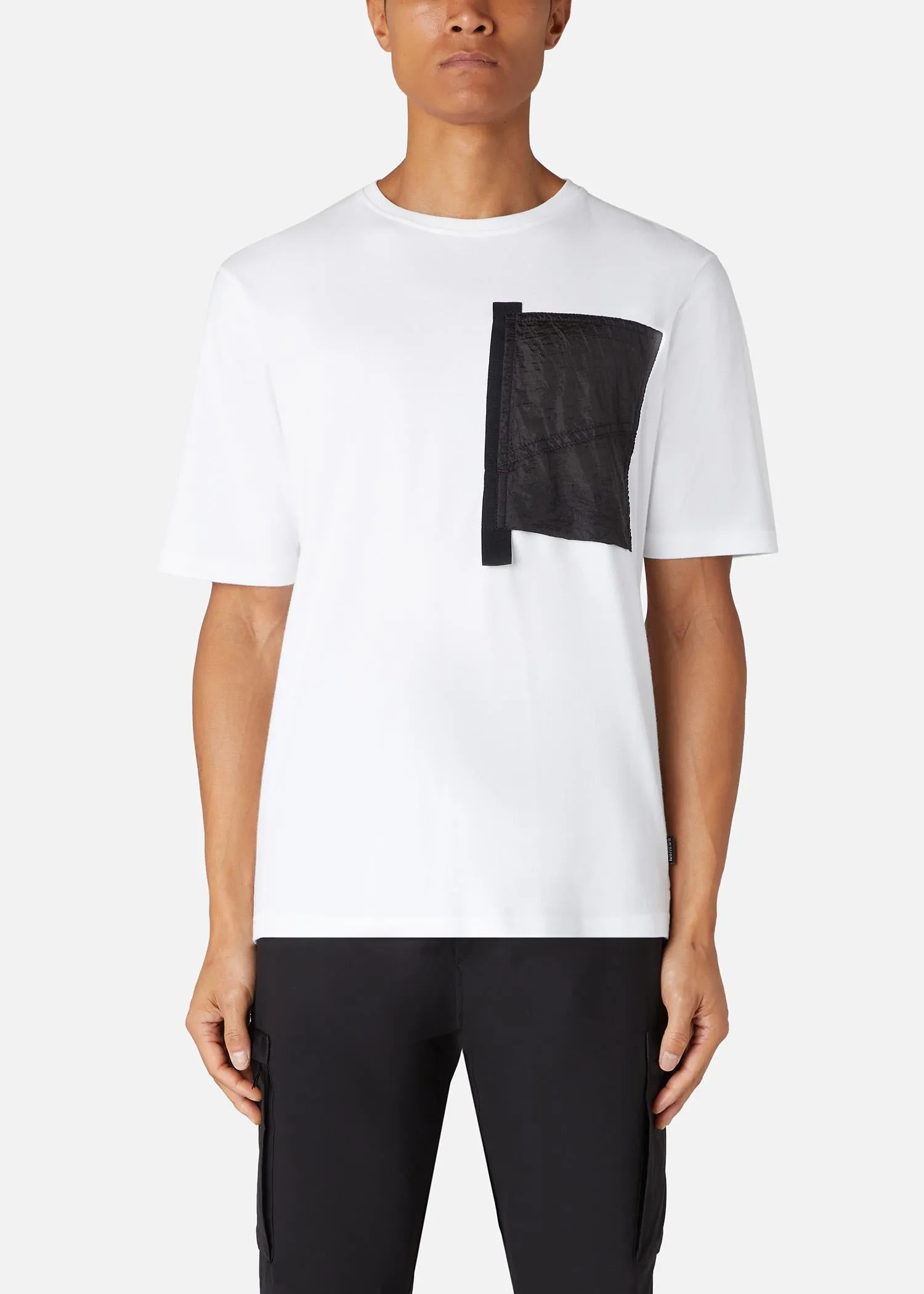 PARASUIT OFF-CUT PKT TEE WHITE