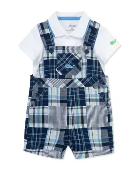 Patchwork Woven Infant Shortall Set (12M-24M)