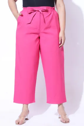 Plus Size Bright Pink Pants