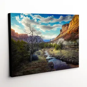 "Beneath The Glory" - Western Landscape Canvas Art Print