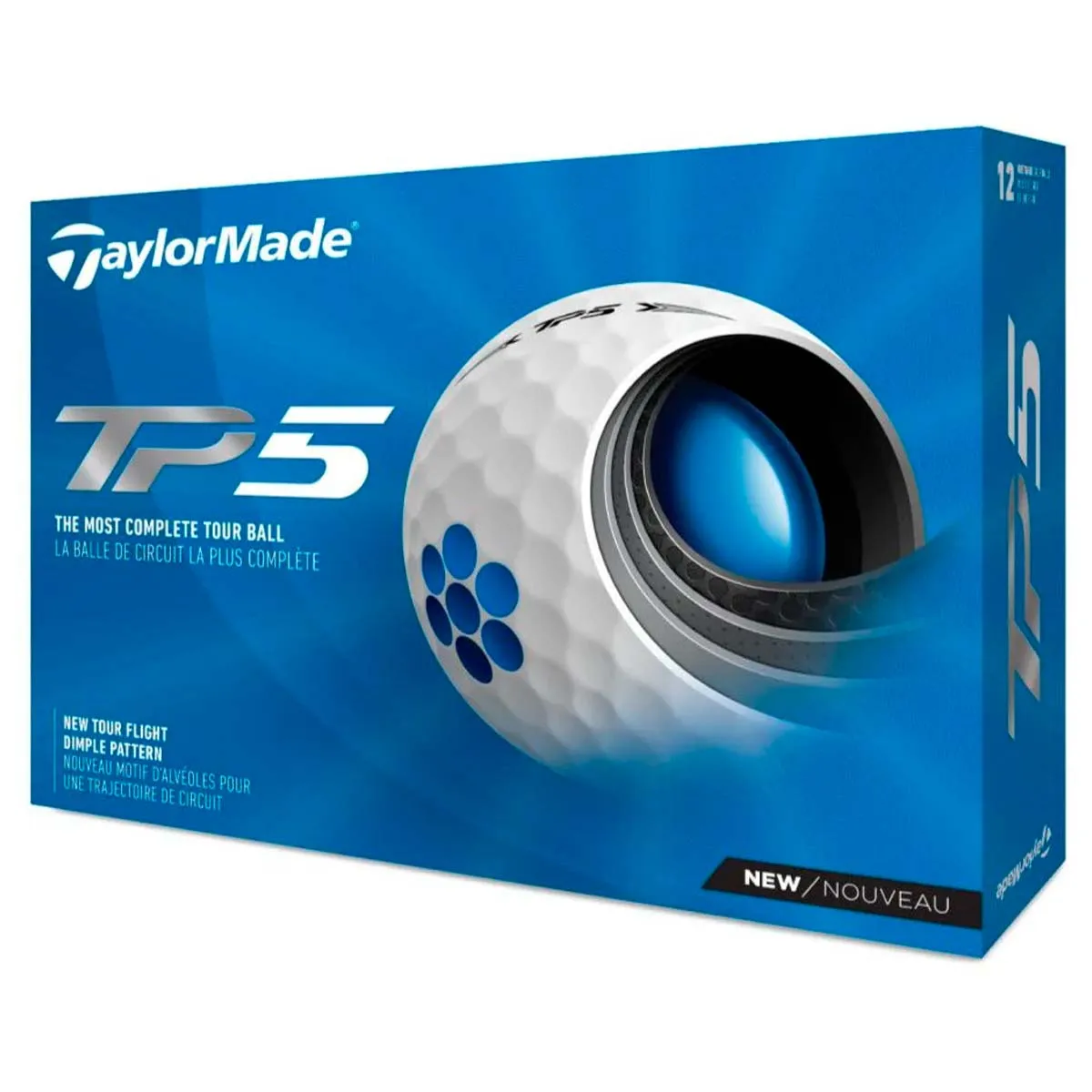 TaylorMade TP5 Golf Balls 12 Pack - White