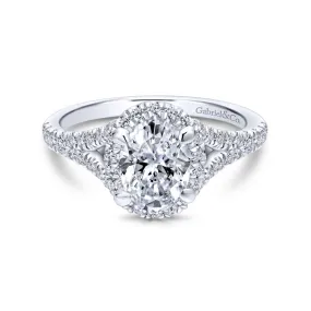 Verbena Oval Engagement Ring Setting