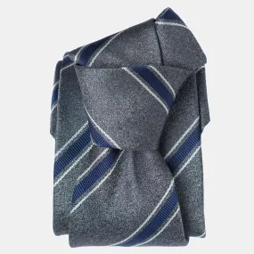 Vittorio - Silk Jacquard Tie - Charcoal