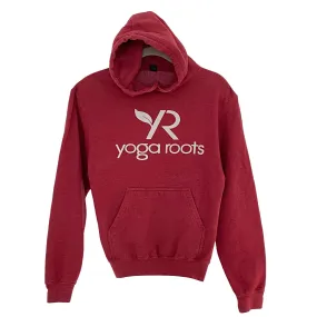 Women's Tultex Red Hoodie Sweatshirt - Size Petite - Yoga Works Graphic